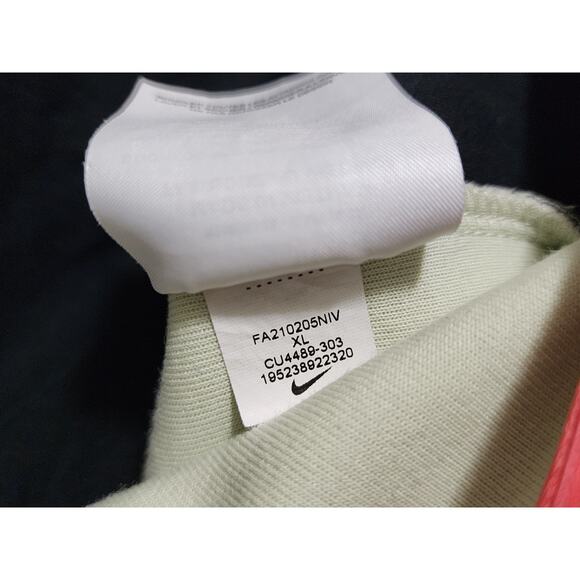 Nike Sportswear Tech Fleece Hoodie Men's XL Lime Ice Black Blue Zip CU4489-303 - Picture 7 of 8